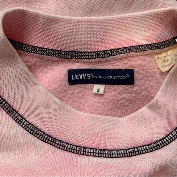 Levi’s Made & Crafted Tie Dye Crew Neck Pullover Sweatshirt Size S - Picture 4 of 9